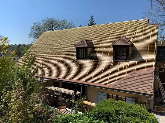Chantier de couverture Reinard Rénov dans les Yvelines — réalisation 55